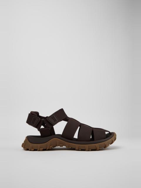 CAMPERLAB Brown Leather and Textile Sandals for Men.