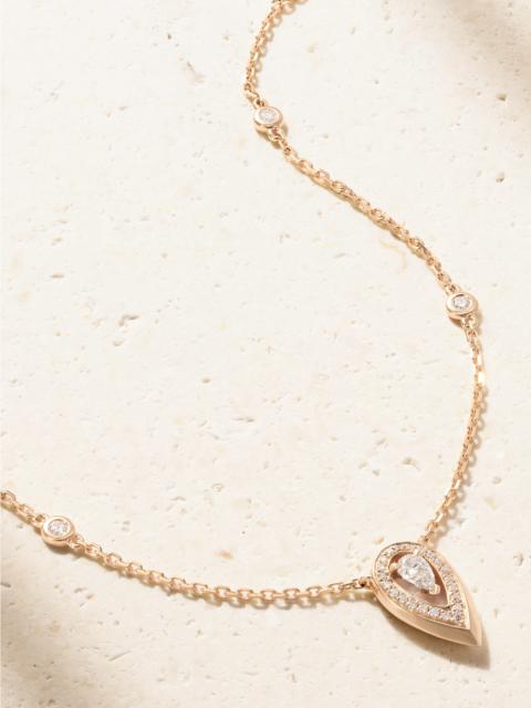 MESSIKA Fiery 18-karat Rose Gold Diamond Necklace