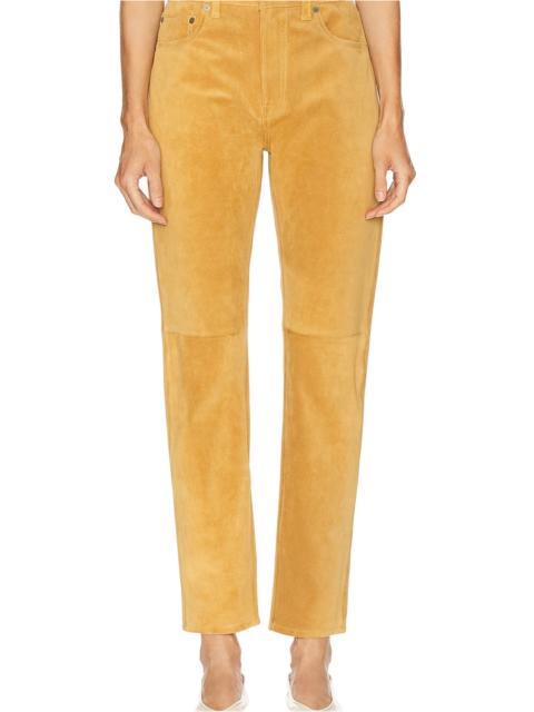 Polo Ralph Lauren Suede Relaxed Straight Pant