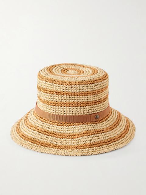 Valentino Vlogo Raffia-effect Bucket Hat