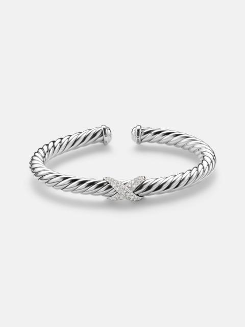 DAVID YURMAN Cable Flex® 925 sterling silver bracelet with diamonds