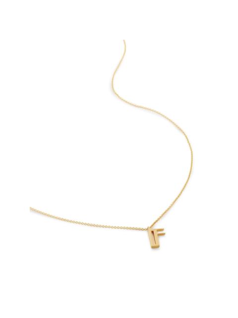 MONICA VINADER alphabet F-pendant necklace
