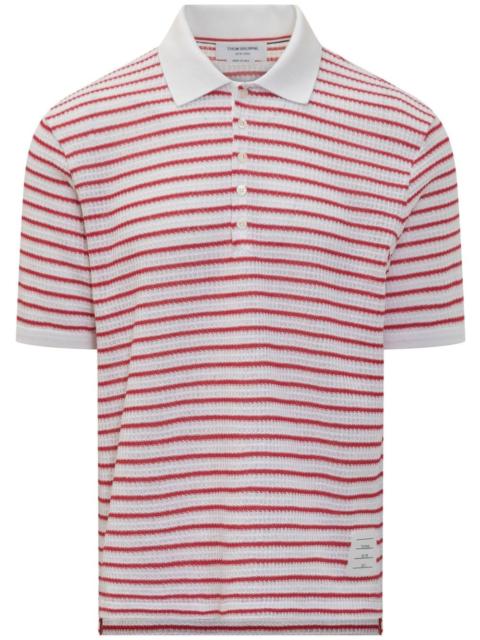 Thom Browne striped polo shirt