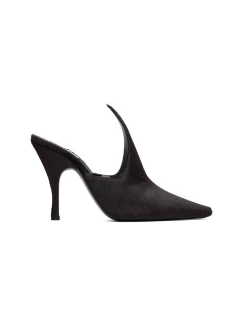 Alaïa Brown Court Mule Heels