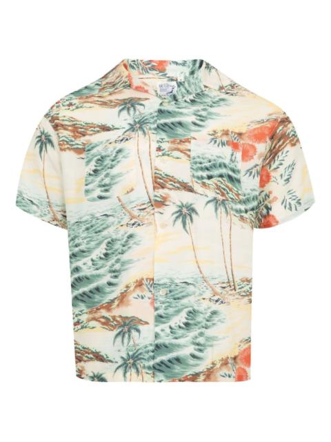 orSlow tropical-print short-sleeve shirt