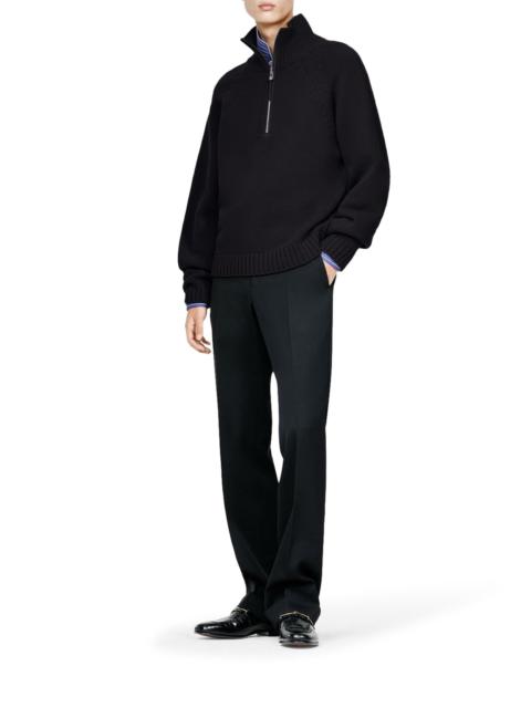 TOM FORD CASHMERE WOOL HALF-ZIP SWEATER