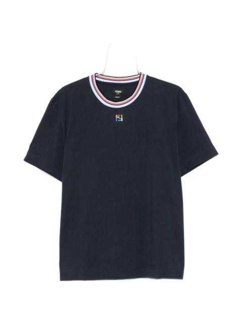 FENDI Fendi FF-embroidered T-shirt