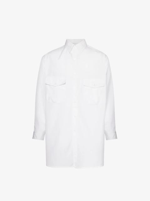 Chest-pocket relaxed-fit cotton shirt