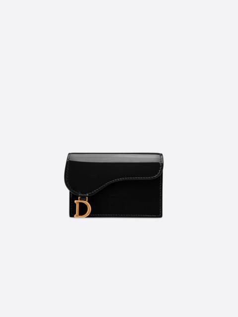 Dior Saddle Flap Card Holder