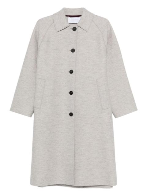 Harris Wharf London Balmacaan raglan-sleeve button coat