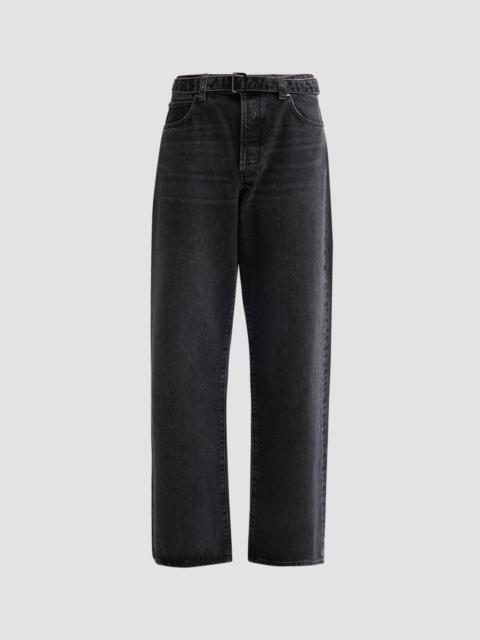 FRAME Women's Belted Straight-Leg Jeans - Venue