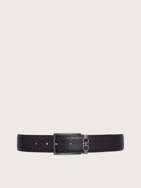 FERRAGAMO Reversible and adjustable Gancini belt