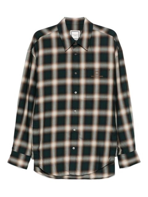 Wooyoungmi plaid pocket shirt