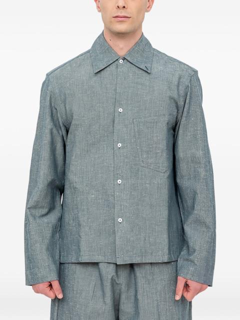 SETCHU long-sleeve chambray shirt