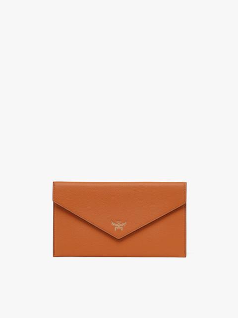 MCM Himmel Continental Pouch in Embossed Leather