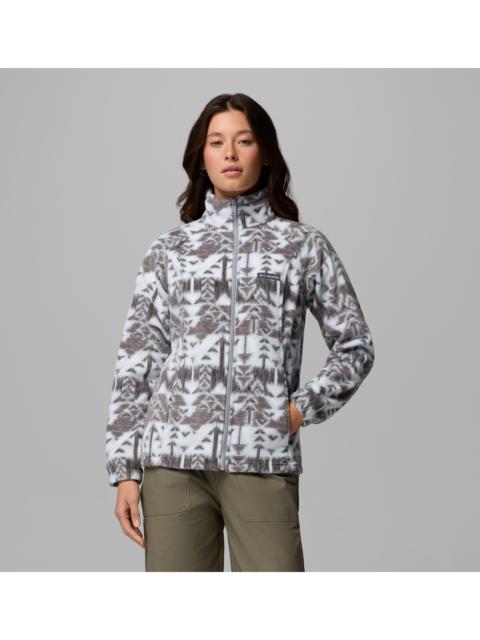 Columbia Women's Benton Springs Printed Full Zip Fleece Jacket