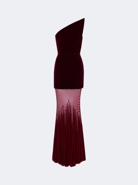 David Koma Velvet gown