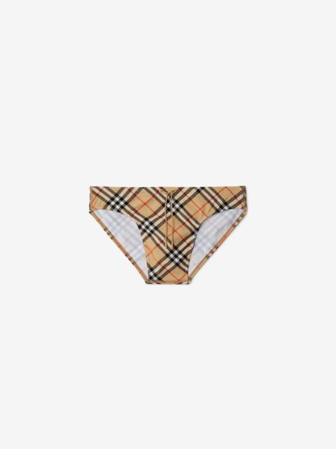 Burberry Check Swim Briefs