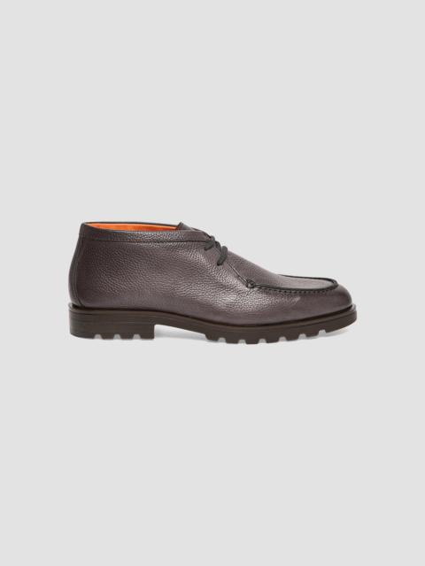 Santoni Men's Rock Leather Chukka Boots - Grey