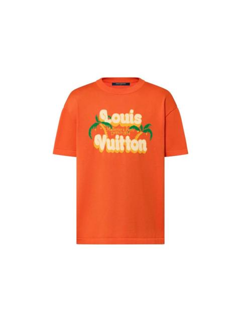Louis Vuitton Louis Vuitton Short-Sleeved Cotton Crewneck Orange