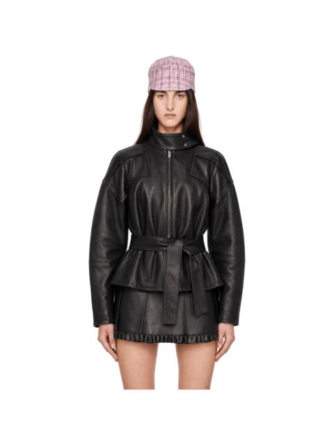 FIDAN NOVRUZOVA Black Julia Leather Jacket