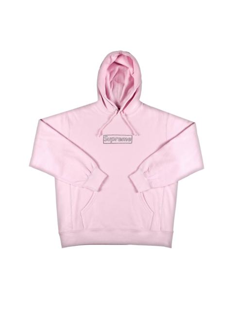 Supreme x KAWS Chalk Logo Hooded Sweatshirt 'Light Pink'