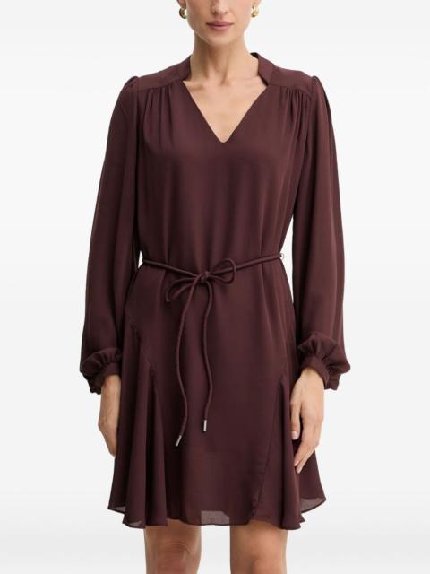 GUESS USA V-neck flounced mini dress