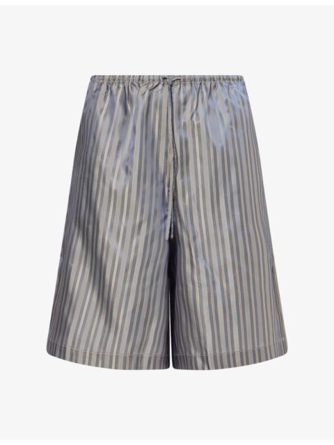 Reformation Sandy Striped Satin Shorts
