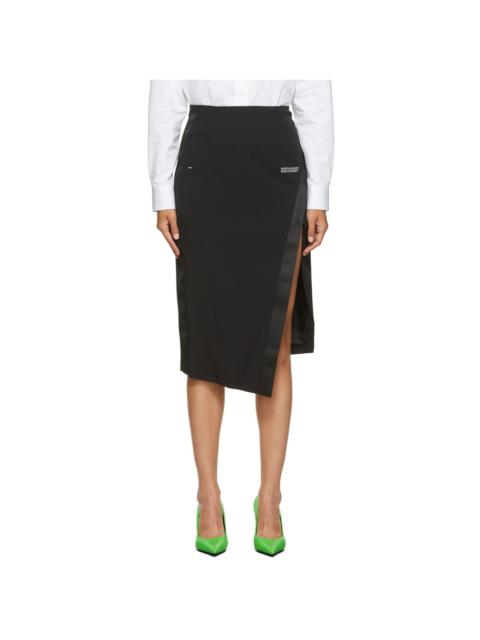Off-White Black Side Split Skirt