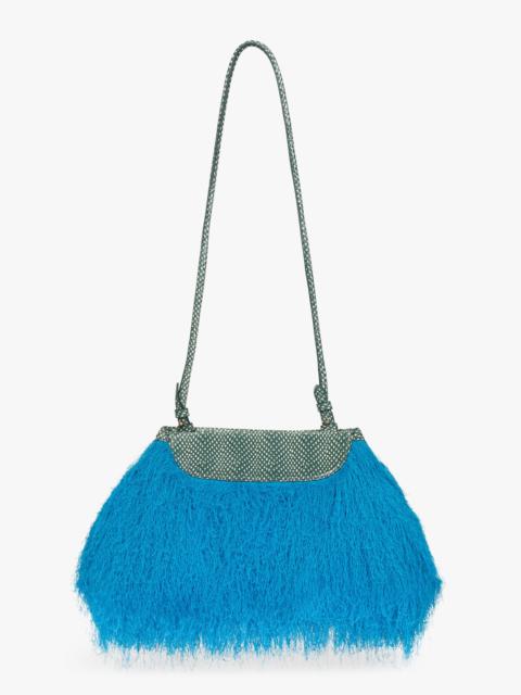 Dries Van Noten RUFFLED CROSSBODY CLUTCH BAG