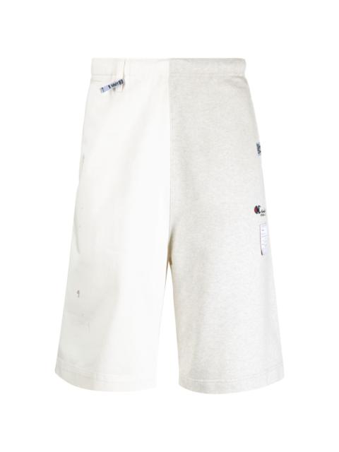 Maison MIHARAYASUHIRO logo-patch cotton shorts