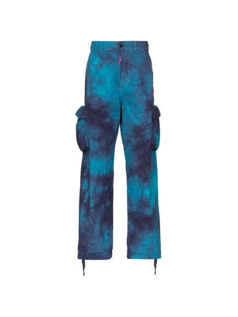 Off-White tie-dyed cargo trousers