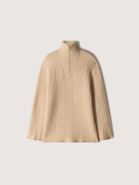 Nanushka ZITAH - Oversized knitted sweater - Cream