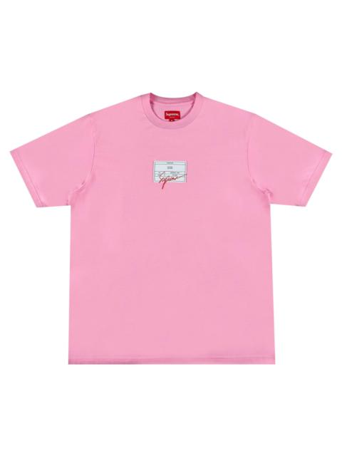 Supreme Signature Label Short-Sleeve Top 'Pink'