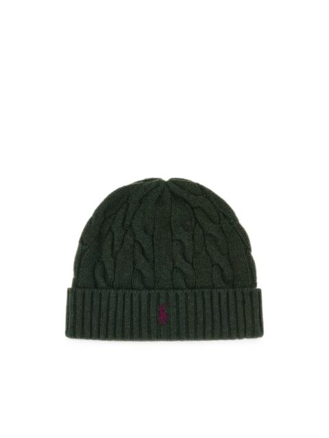 Polo Ralph Lauren cable-knit beanie hat