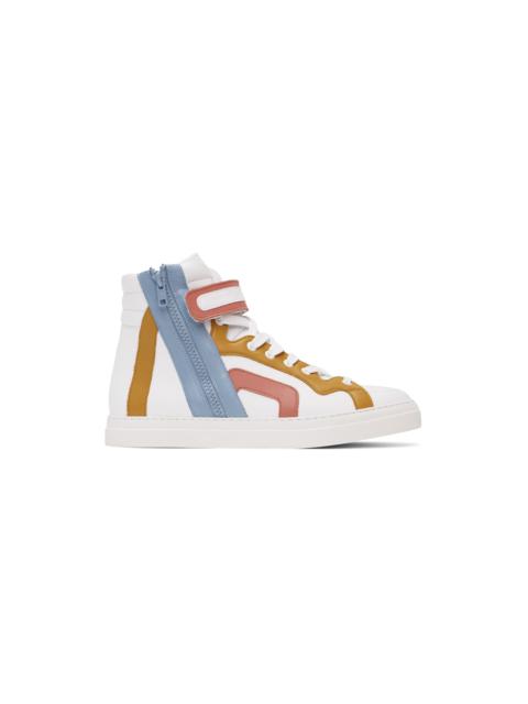 White & Multicolor 112 Sneakers