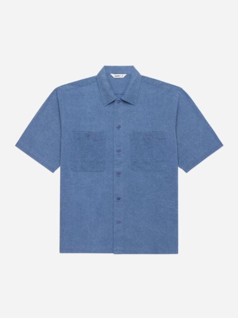 3sixteen Short Sleeve Workshirt - Blue Pigment Dye