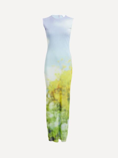 Acne Studios Sleeveless Blurred Landscape Maxi-Dress