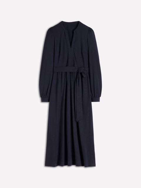 BODEN Naomi Long Sleeve Jersey Dress-Navy