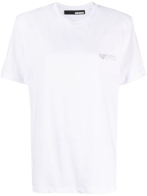 ROTATE logo-print organic-cotton T-shirt