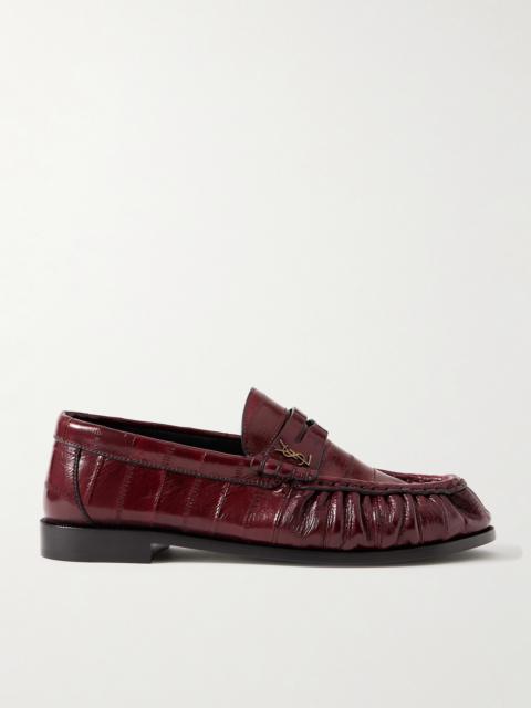 SAINT LAURENT Le Loafer Eel Loafers