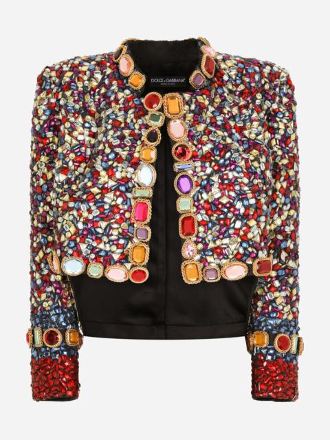 Dolce & Gabbana Mikado evening jacket with embroidery