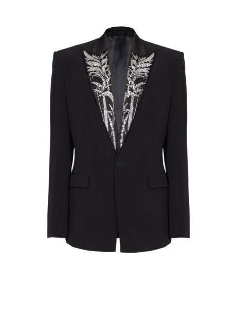 Balmain Blazer with embroidered Bamboo collar