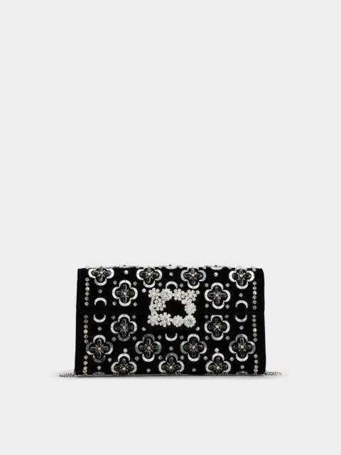 Roger Vivier Efflorescence Clutch in velvet