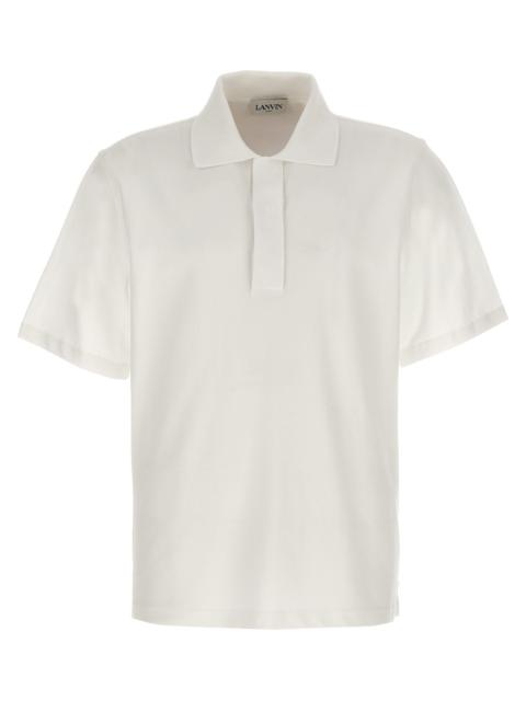 Lanvin Logo  Shirt Polo White