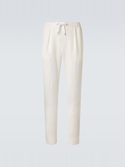 Ralph Lauren Silk and linen straight pants