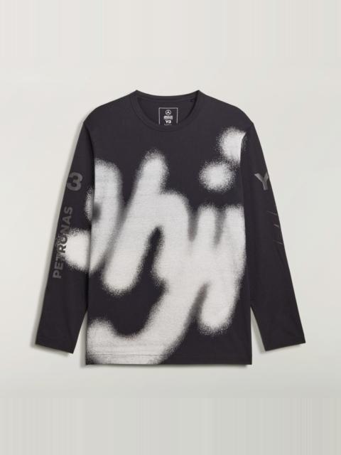 Y-3 Y-3 MERCEDES - AMG PETRONAS FORMULA 1 TEAM YOHJI GRAPHIC LONG SLEEVE TEE