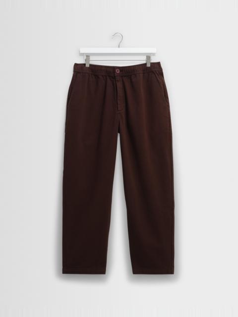 Wax London Kurt - Dark Brown Organic Cotton Trousers