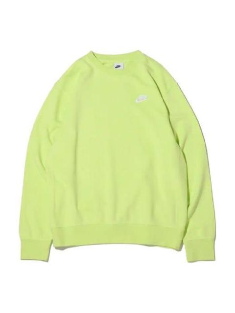 Nike Nike Sportswear Club French Terry Logo Sweatshirt 'Neon Green' BV2667-736