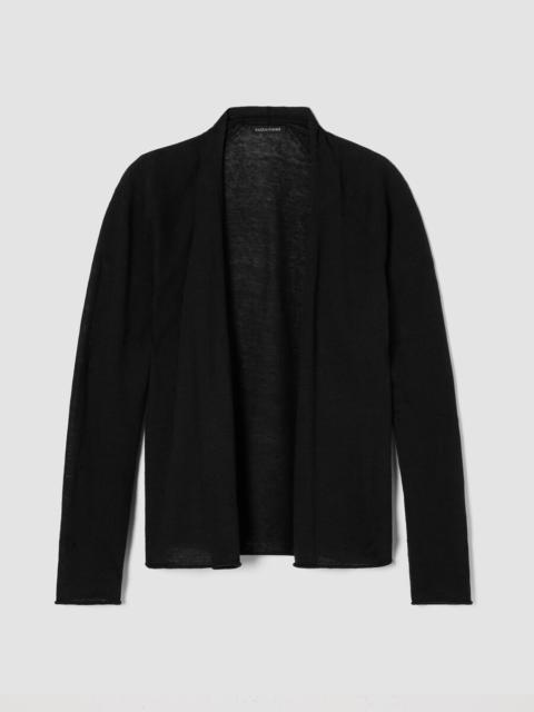 EILEEN FISHER Organic Linen Cotton High Collar Cardigan